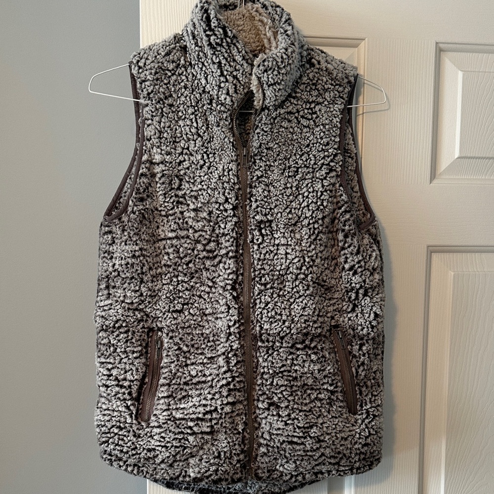 Thread & Supply Gray Sherpa Vest